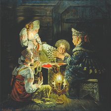 Схема вышивки «Русь, пнк»