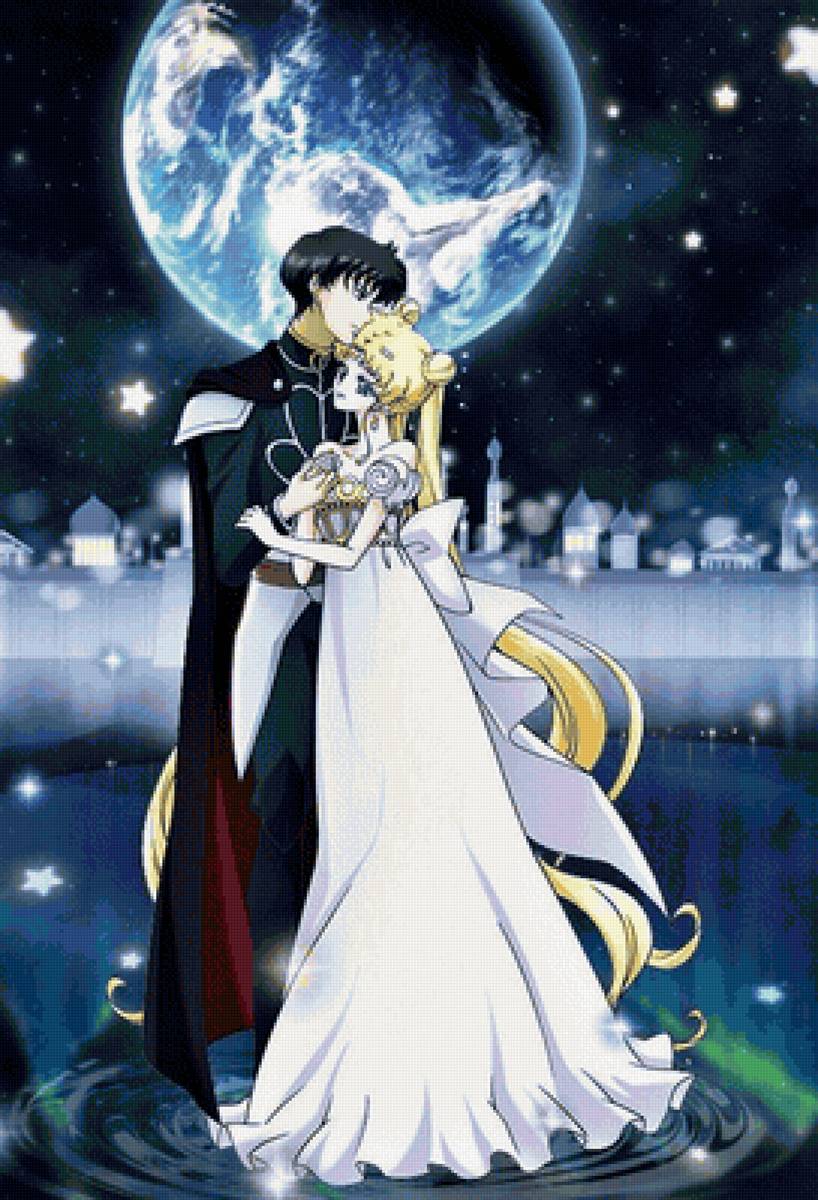 Серенити и Эндимион - аниме - предпросмотр