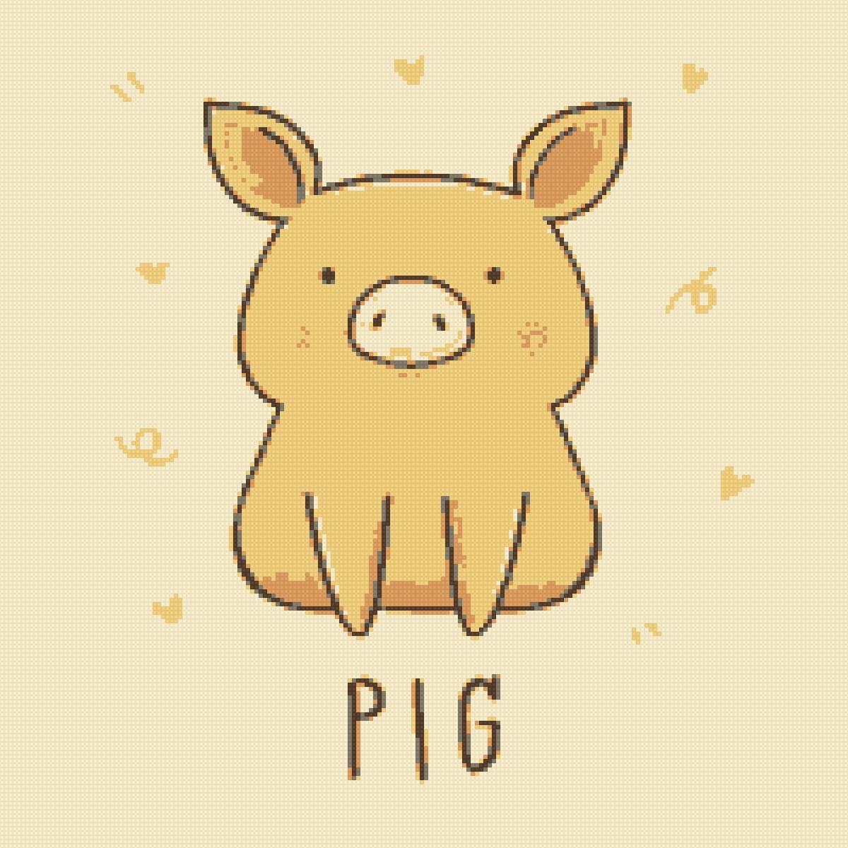 Хрюша - свинья животные - предпросмотр