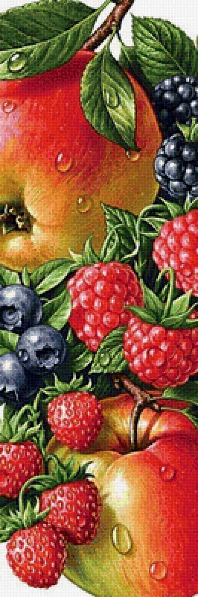 Панно "Летнее изобилие" - панно, ягоды, фрукты - предпросмотр