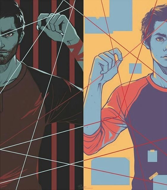 Волчонок (Дерек и Стайлз) - сериал, волчонок, дерек хейл, стайлз стилински, teenwolf - оригинал