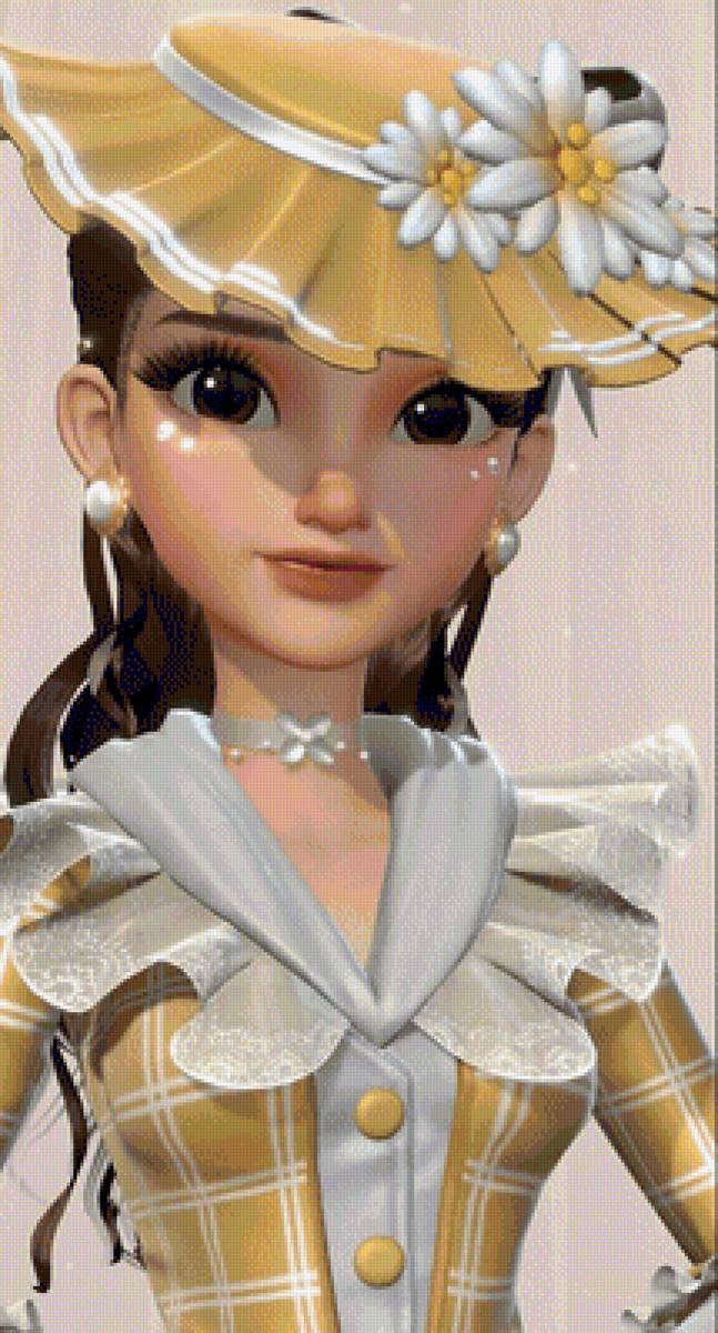 Кукла с желтом - девушка, человек, кукла - предпросмотр