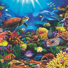 Схема вышивки «Морской мир»