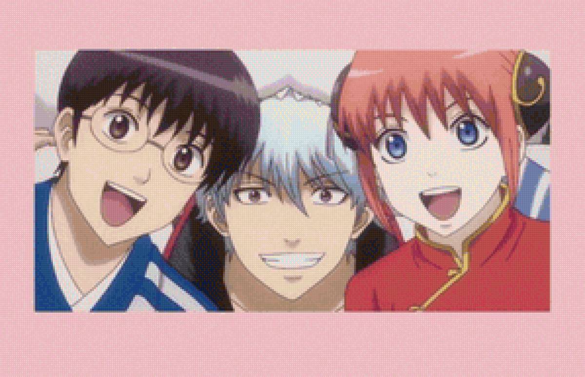 Гинтама фемили - гинтама, кагура, гинтоки, шинпачи - предпросмотр