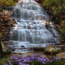 Схема вышивки «Водопад»