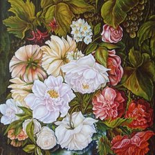 Схема вышивки «Цветы»