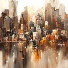 Схема вышивки «Город»