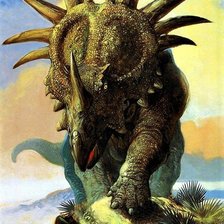 Схема вышивки «Динозавр»