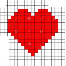 Оригинал схемы вышивки «Сердце» (№2462341)