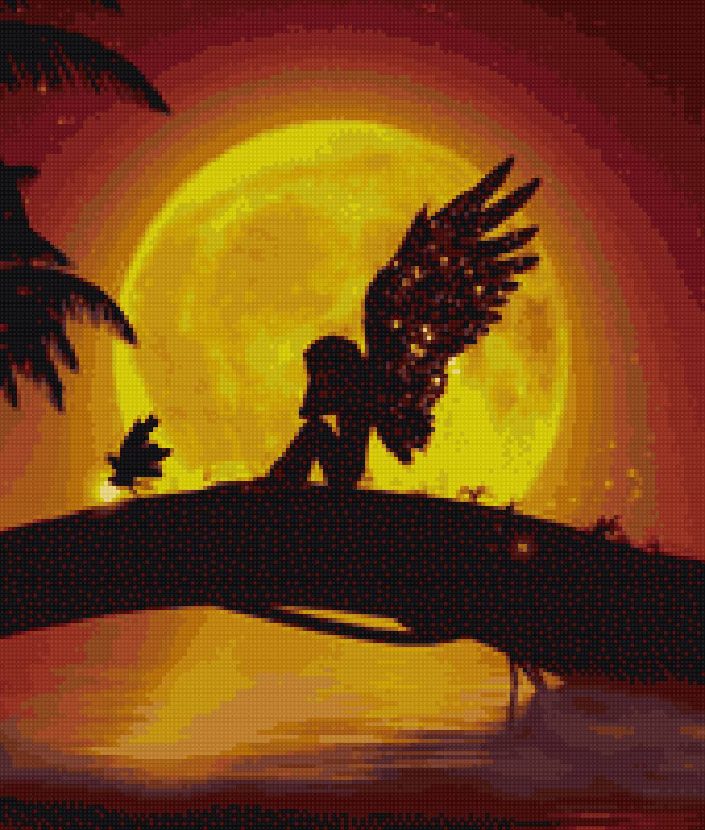 Фея - фея. луна. ночь. - предпросмотр