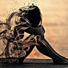 Схема вышивки «Закат.»