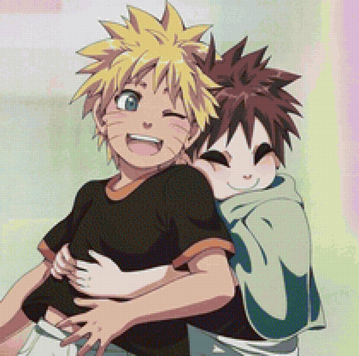 Малыши Наруто и Гаара - наруто, ниндзя, аниме, гаара - предпросмотр