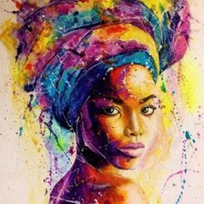 Схема вышивки «Девушка»