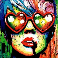 Схема вышивки «Девушка»