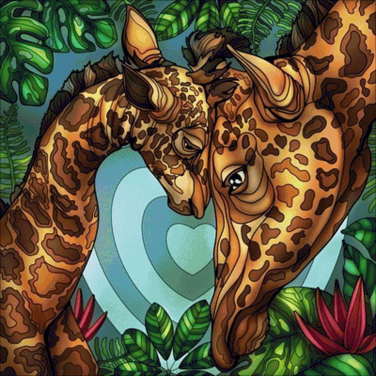 Жирафы - животные, африка - предпросмотр