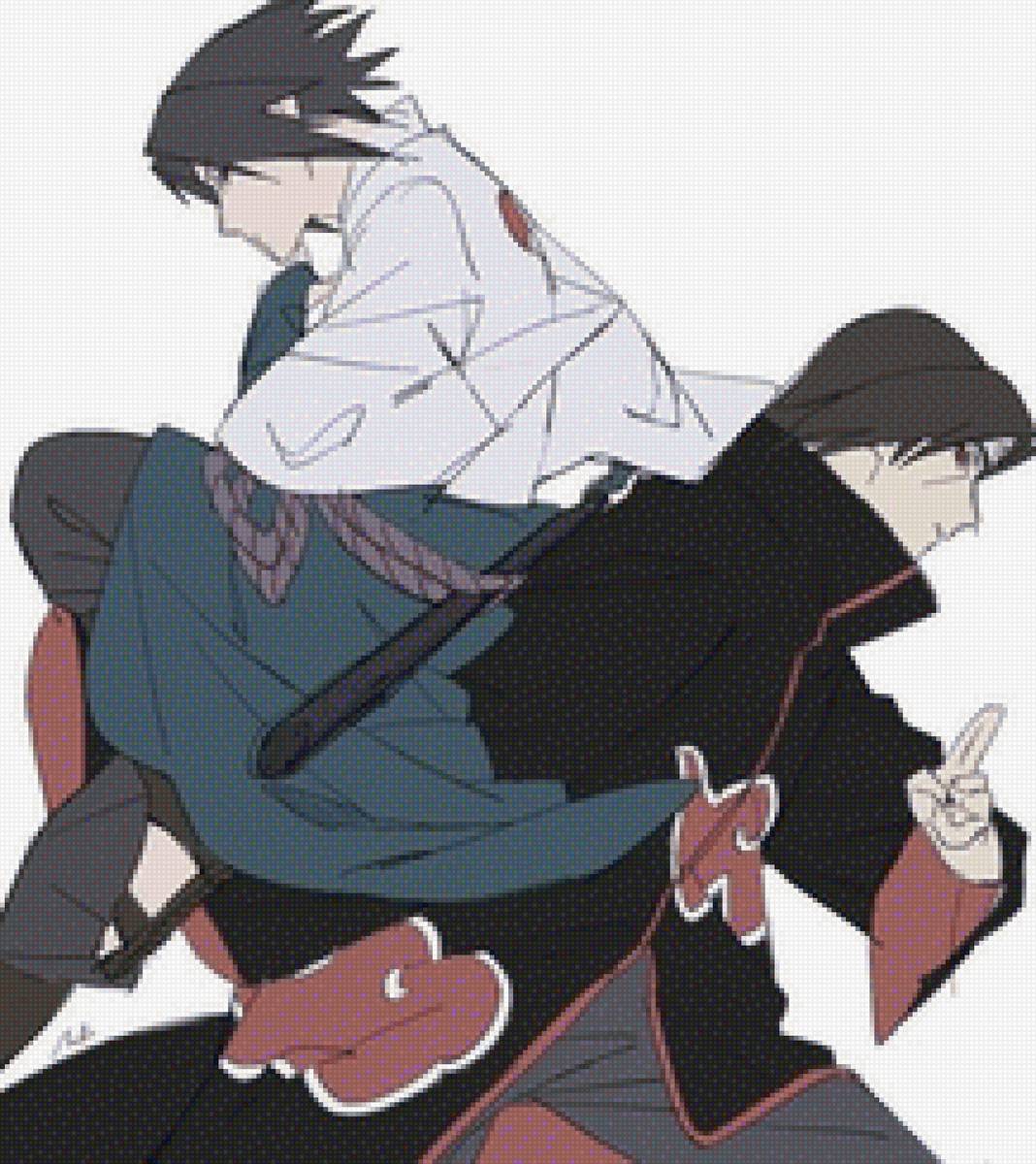 Братья Учихи (Саске и Итачи) - учиха, аниме, итачи, наруто, саске - предпросмотр