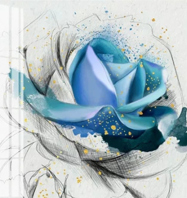 Роза(ч1) - цветы, арт, абстракция - оригинал