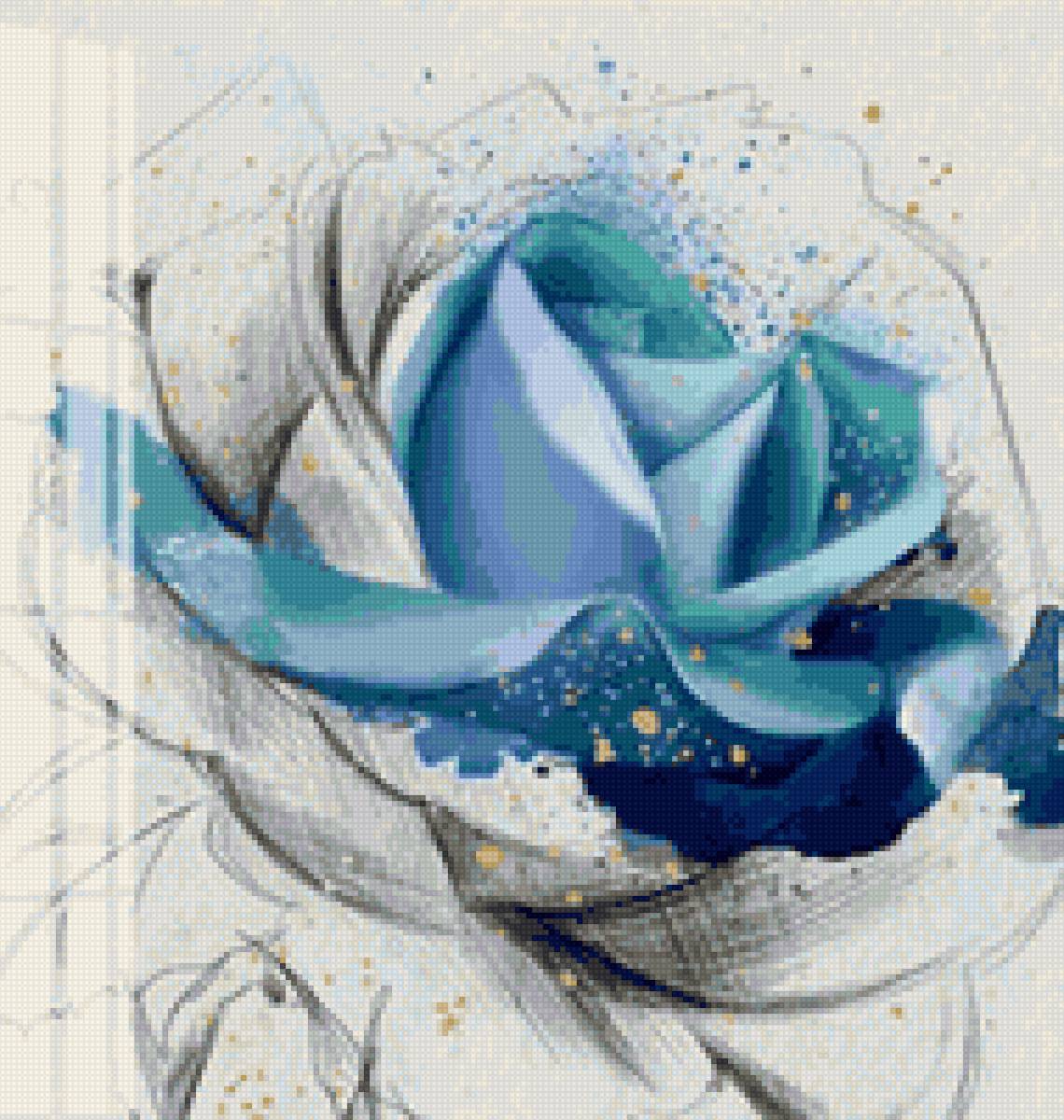 Роза(ч1) - абстракция, арт, цветы - предпросмотр