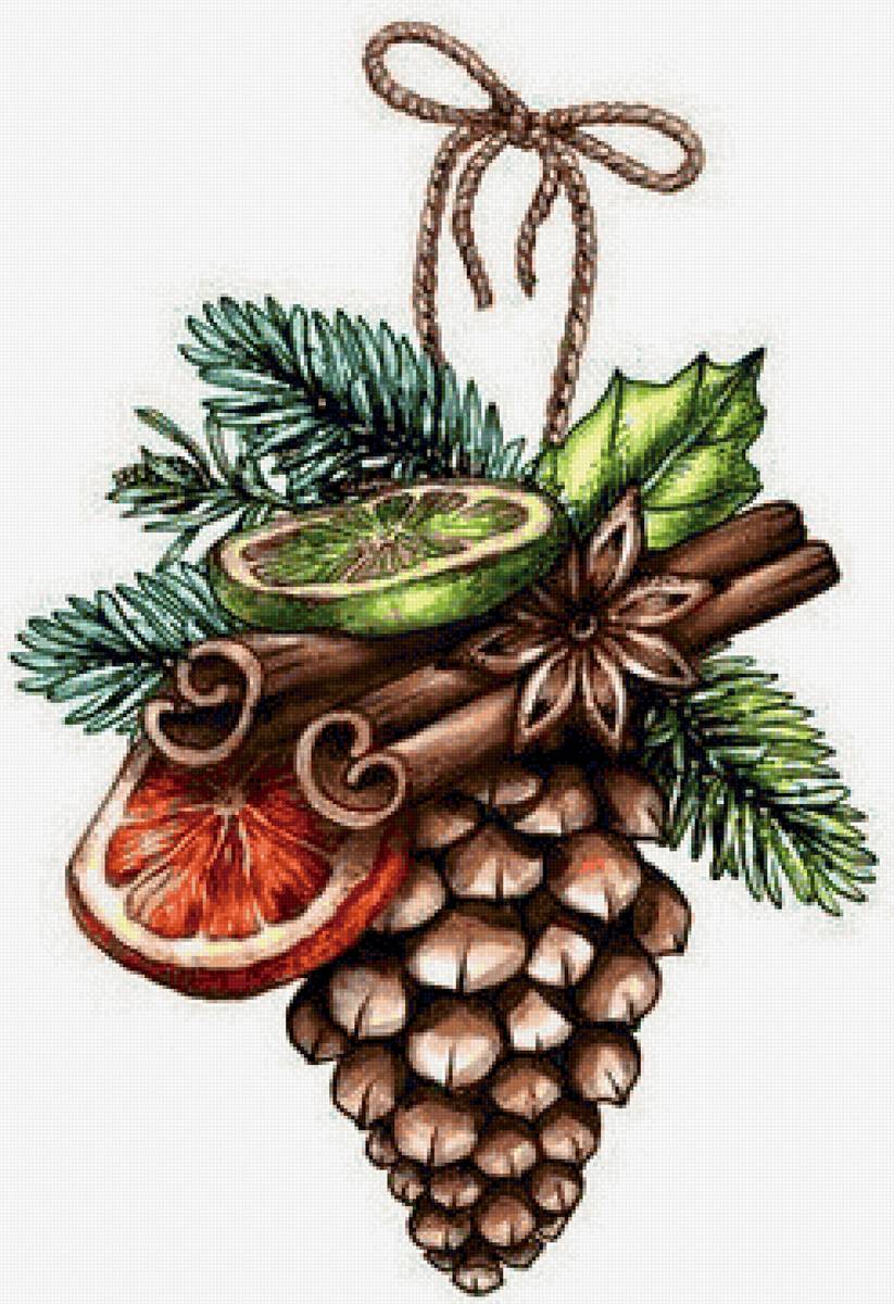 Шишка - декор - предпросмотр