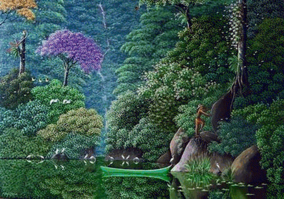 у озера - пейзажи - предпросмотр