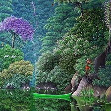 Схема вышивки «у озера»