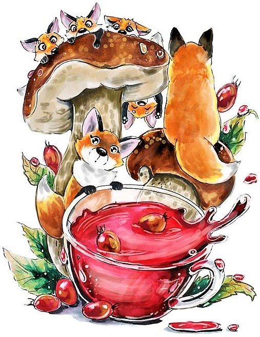 Лисята - сказочный мир - оригинал