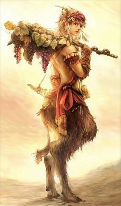 Сатир - греческая мифология - оригинал