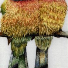 Схема вышивки «птицы»