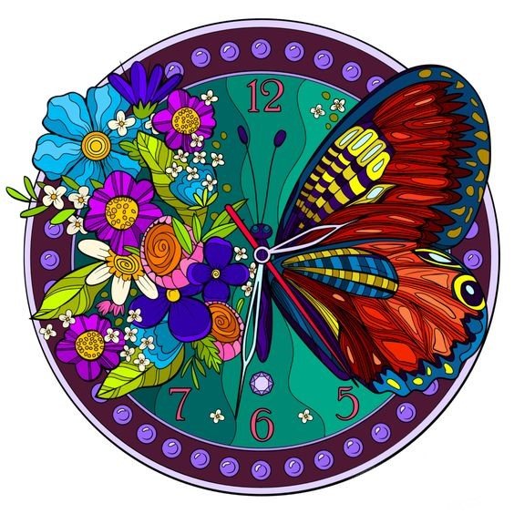 Часики - декор - оригинал