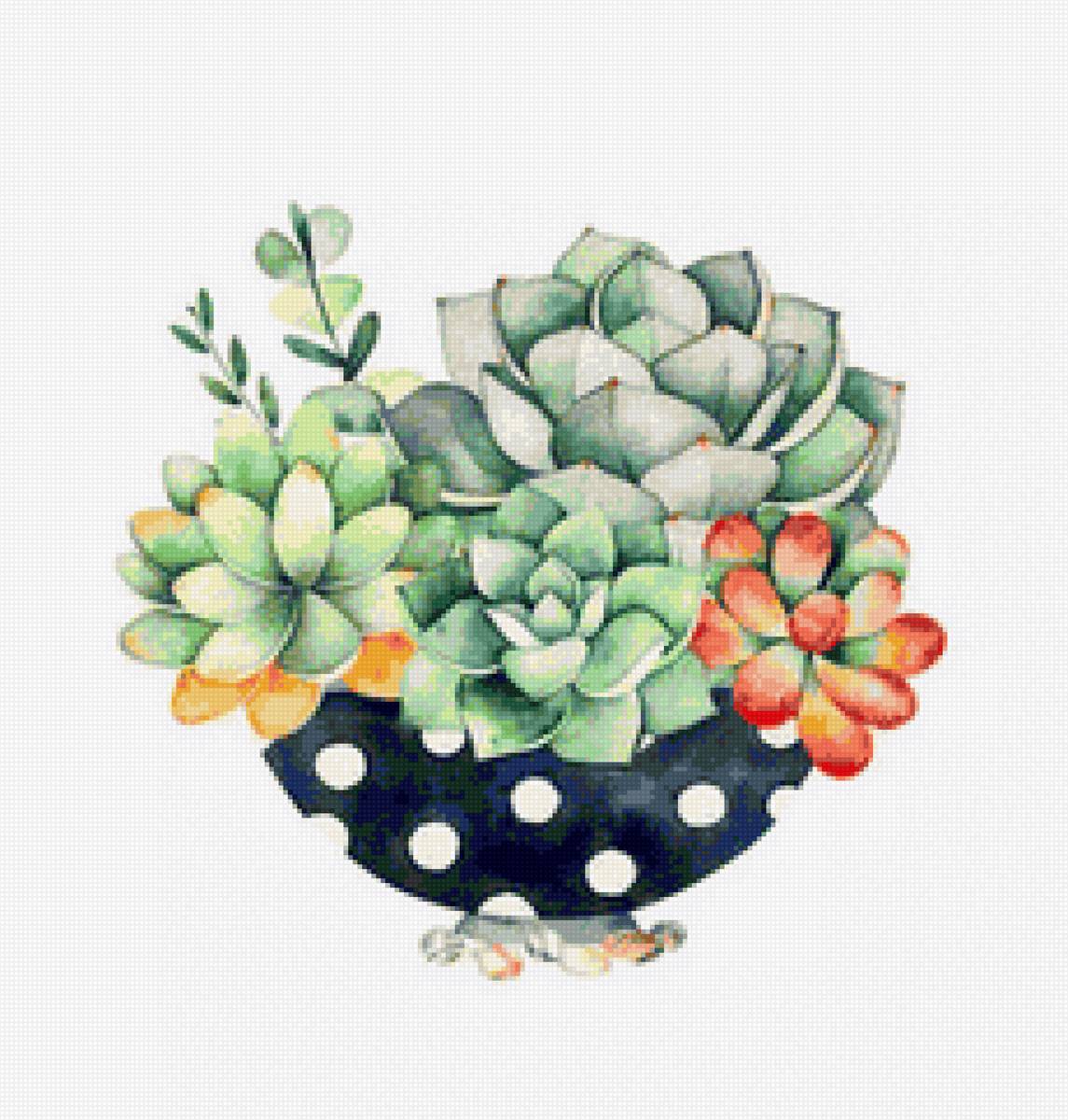 Цветы - подушка, цветы - предпросмотр