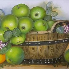 Оригинал схемы вышивки «Зеленые яблоки» (№2465737)