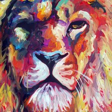 Схема вышивки «Лев»