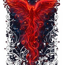 Схема вышивки «Жар Птица»