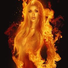 Схема вышивки «Огненная Дева»