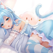 Схема вышивки «девушка аниме»