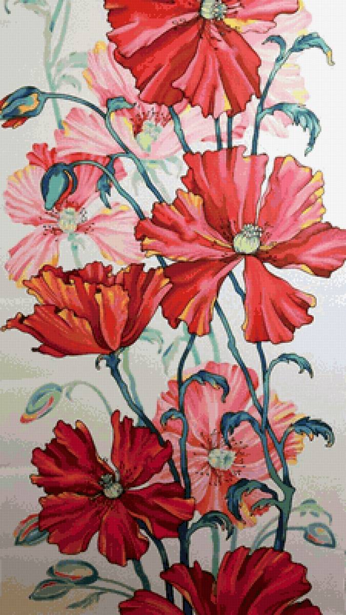 маки - панно - предпросмотр