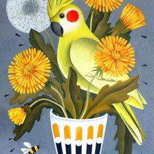 Схема вышивки «попугай»