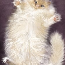 Схема вышивки «котик»