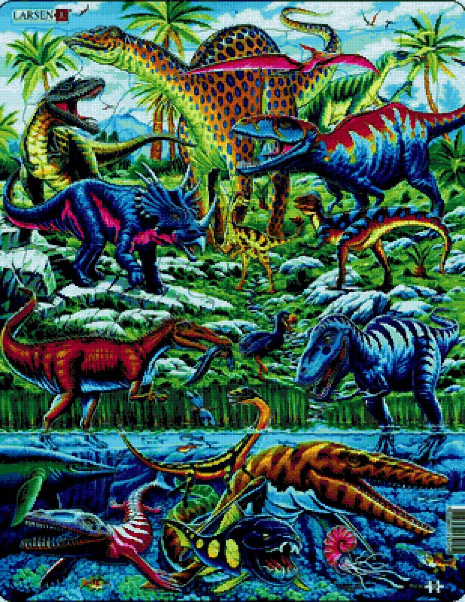 динозавры - юрский период - предпросмотр