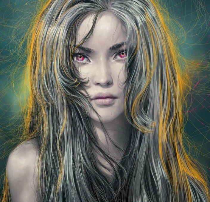 №2469389 - арт, девушка, портрет - оригинал