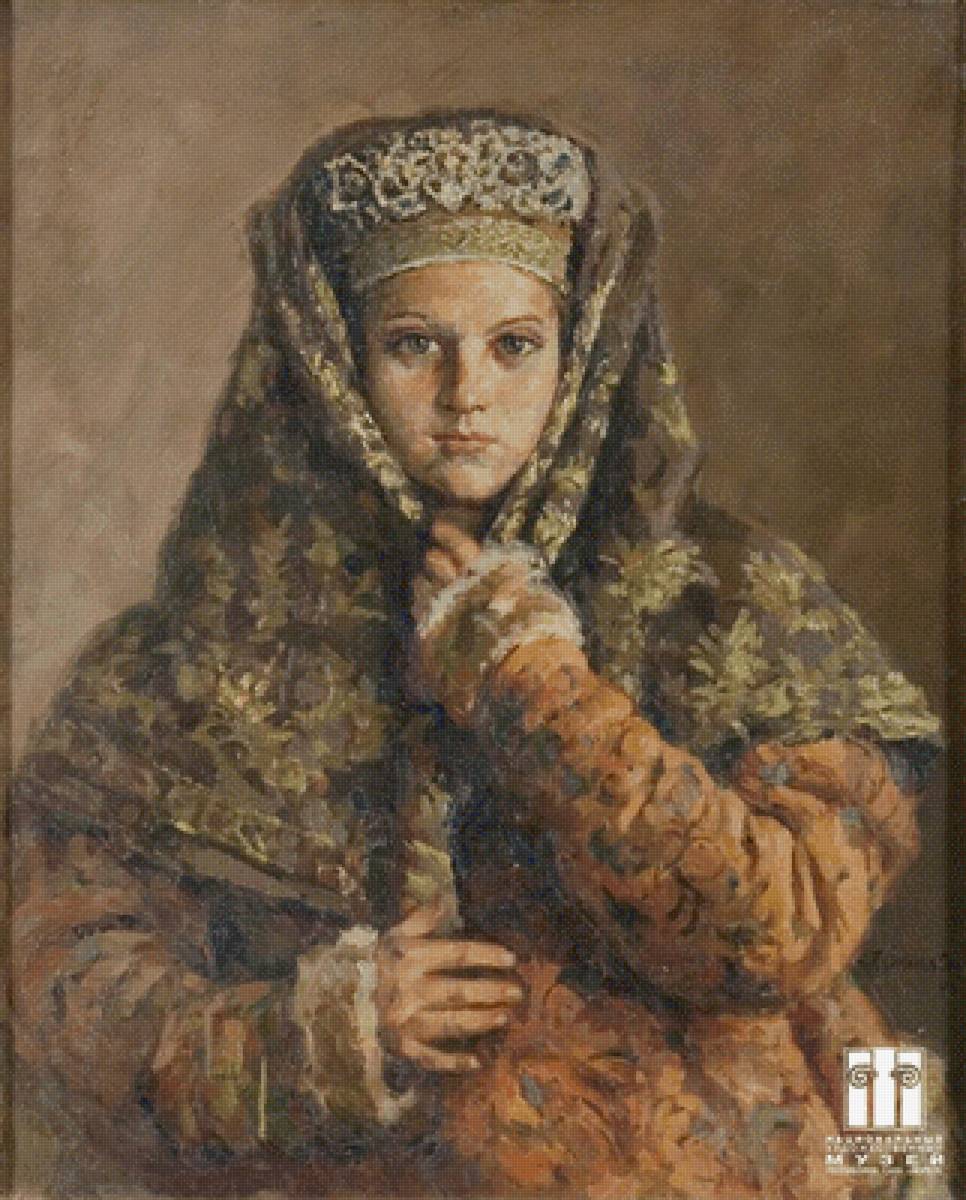 Соколов-Скаля Павел Петрович - девочка, красавица, картина, купчиха - предпросмотр