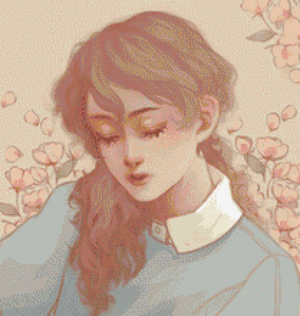 Идеал - пастель, цветы, девушка - предпросмотр