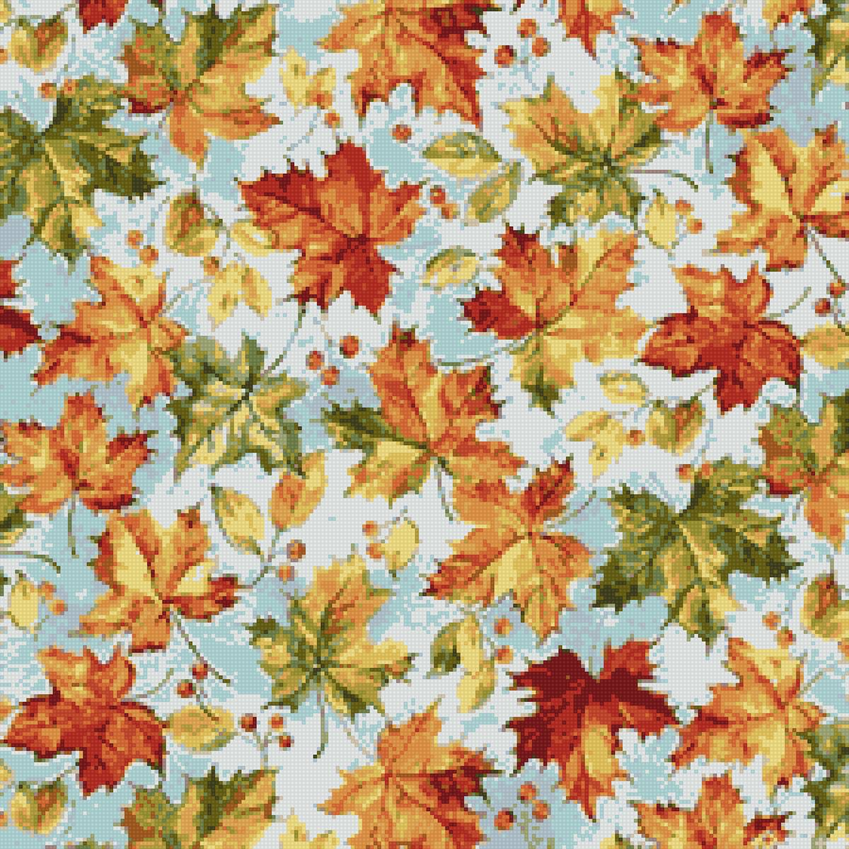 подушка листья - предпросмотр