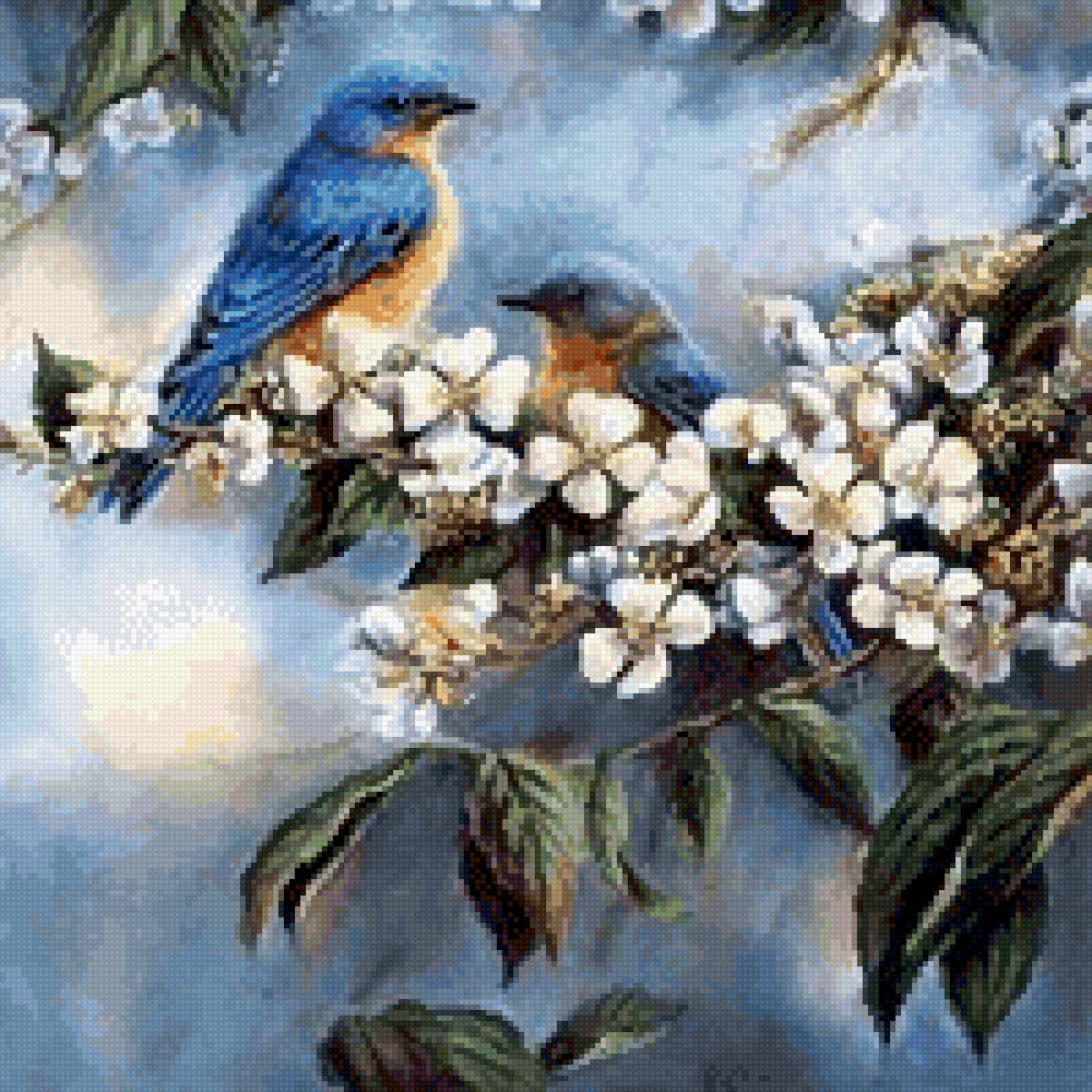 Картины птички с цветами. Wanda Mumm картины. Птицы живопись. Птицы в цветах в живописи.