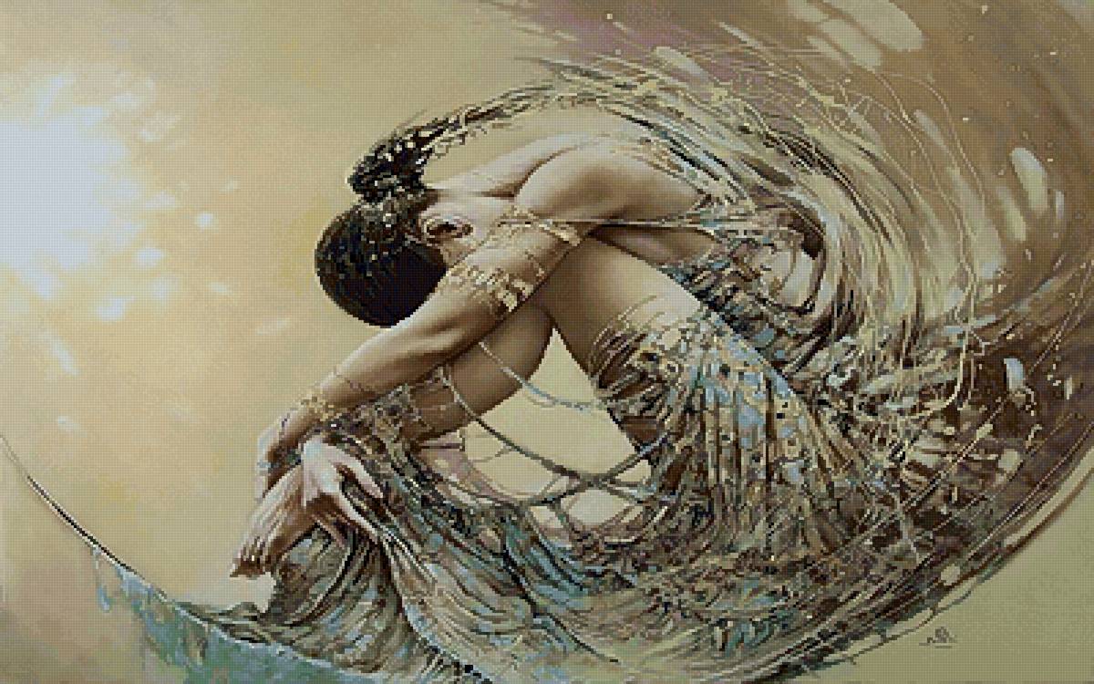 Живопись - живопись, девушка, авангард - предпросмотр