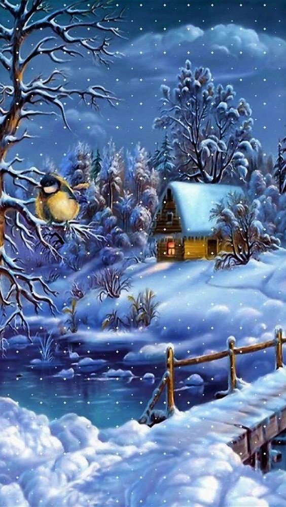 Зима в лесу - пейзажи - оригинал