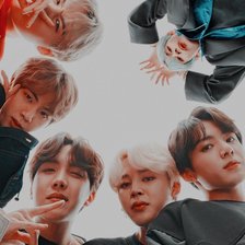 Схема вышивки «BTS»