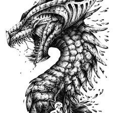 Схема вышивки «Дракон»