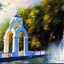 Схема вышивки «Зеркальная струя»