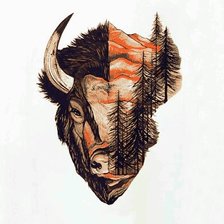 Оригинал схемы вышивки «Bizon» (№2473552)